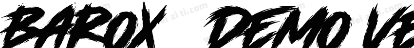 Barox   Demo Version Regular字体转换